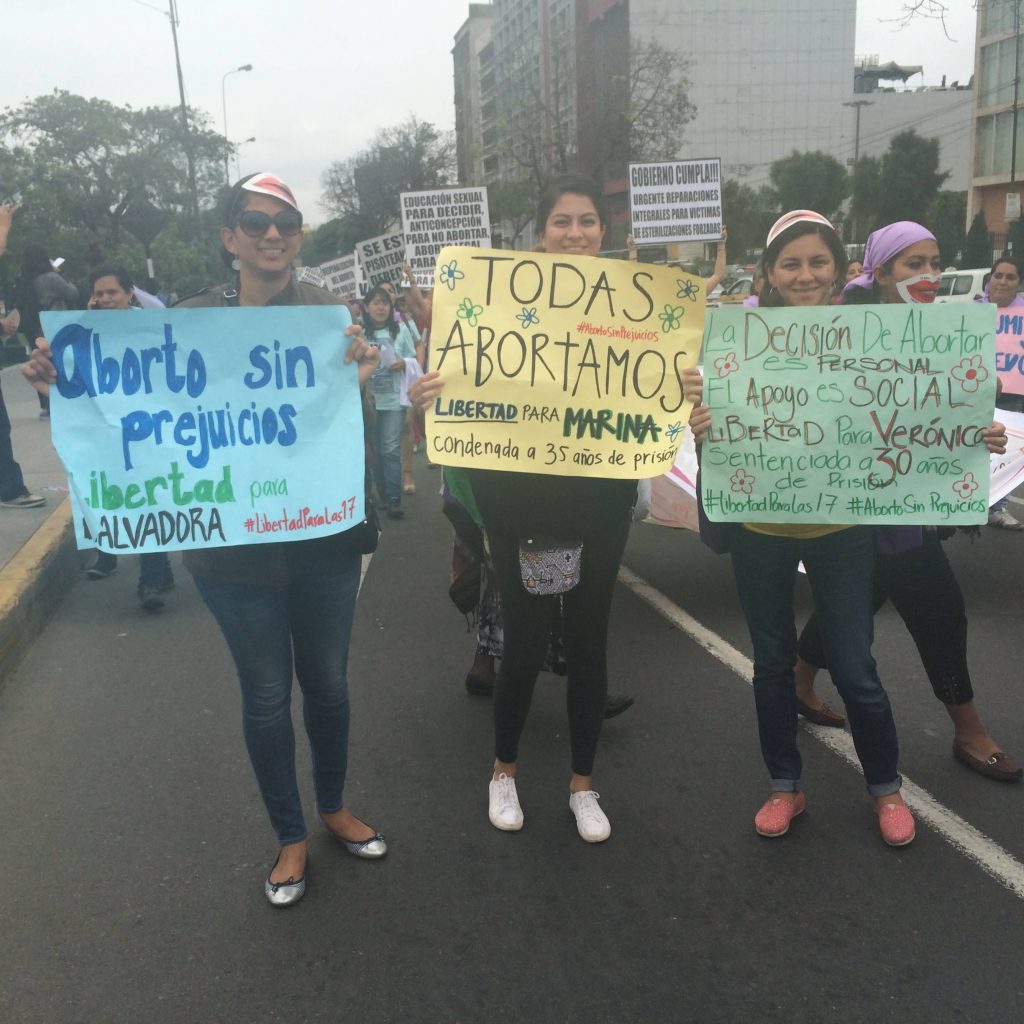 Photo 3 - SRR activists at the Feminist Encuentro, Lima, Peru